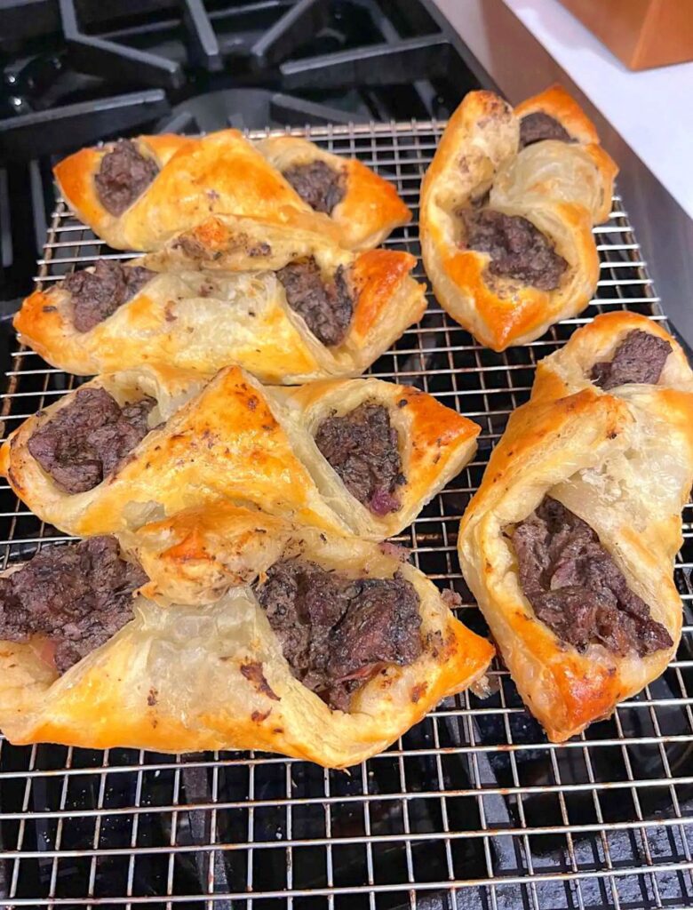 Beef Wellington Turnover with Sweet Chili Wine Sauce