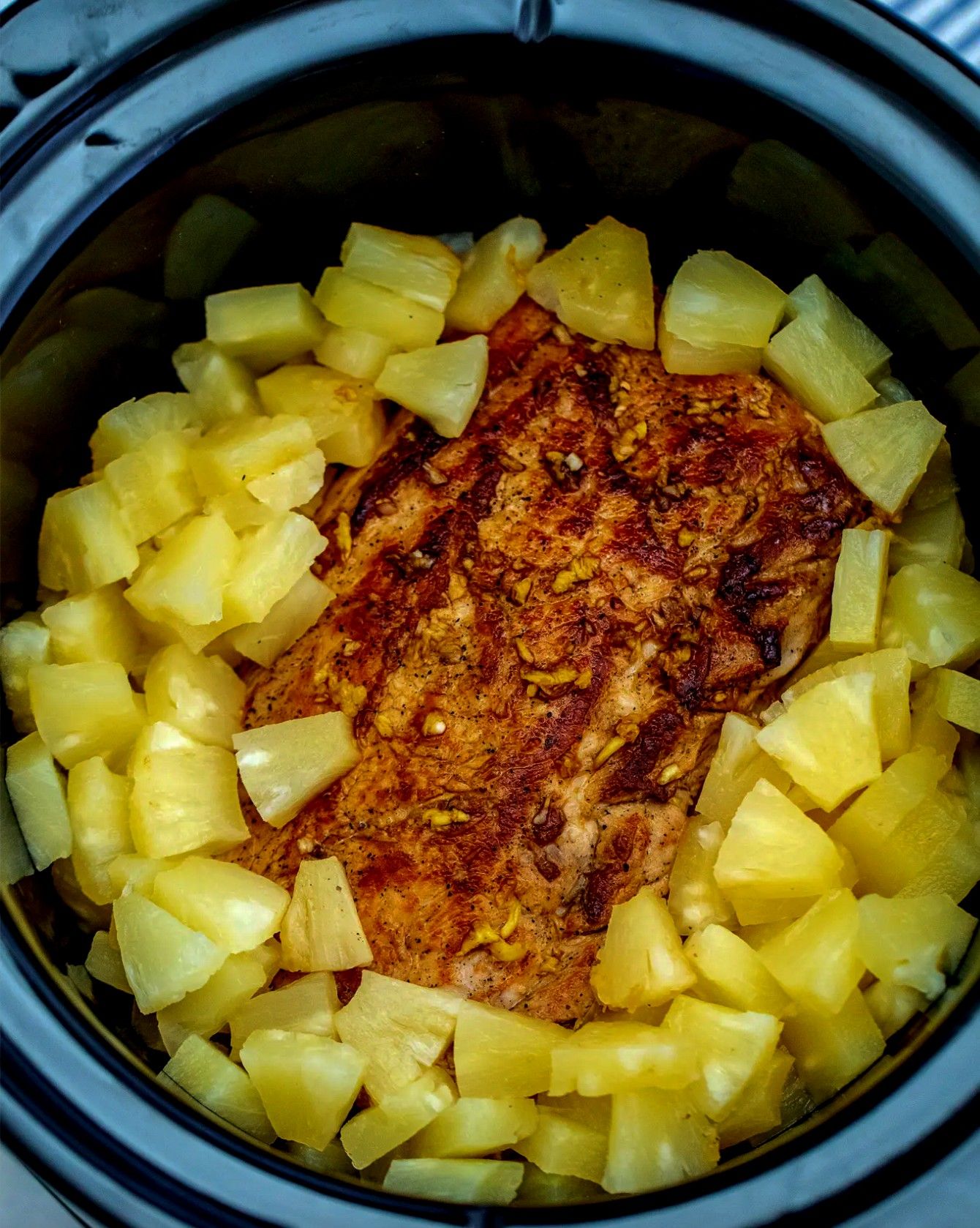 CrockPot Pineapple Pork Loin