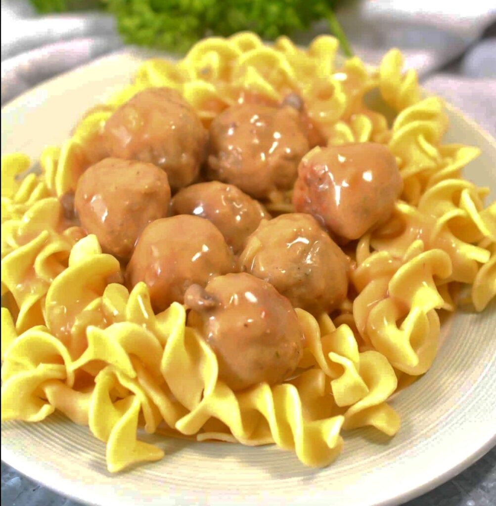 Easy Meatball Stroganoff